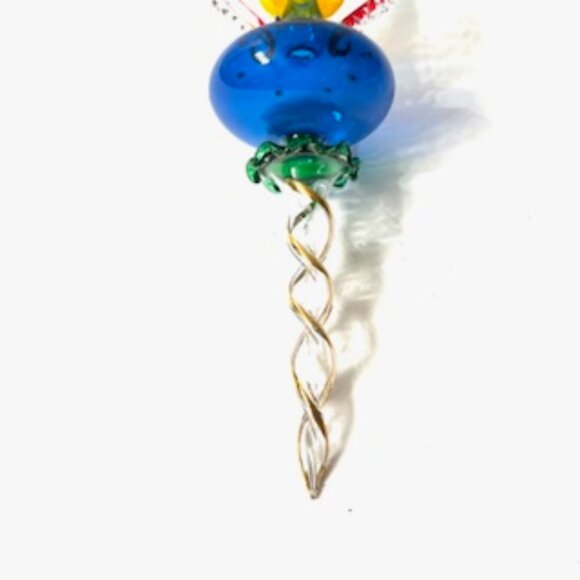 Beautiful  Multicolored Glass Christmas Ornament - Picture 4 of 4